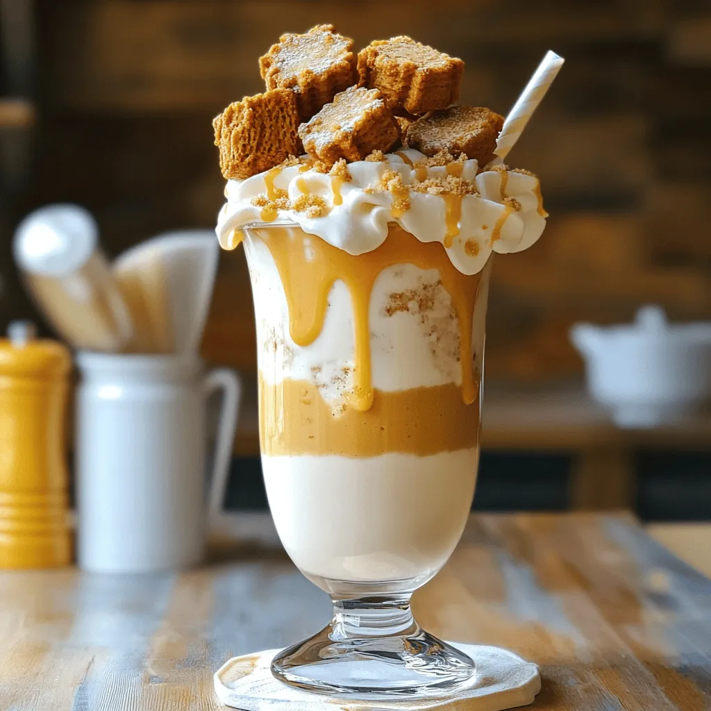Cremiger Biscoff Cookie Butter Milkshake Genuss