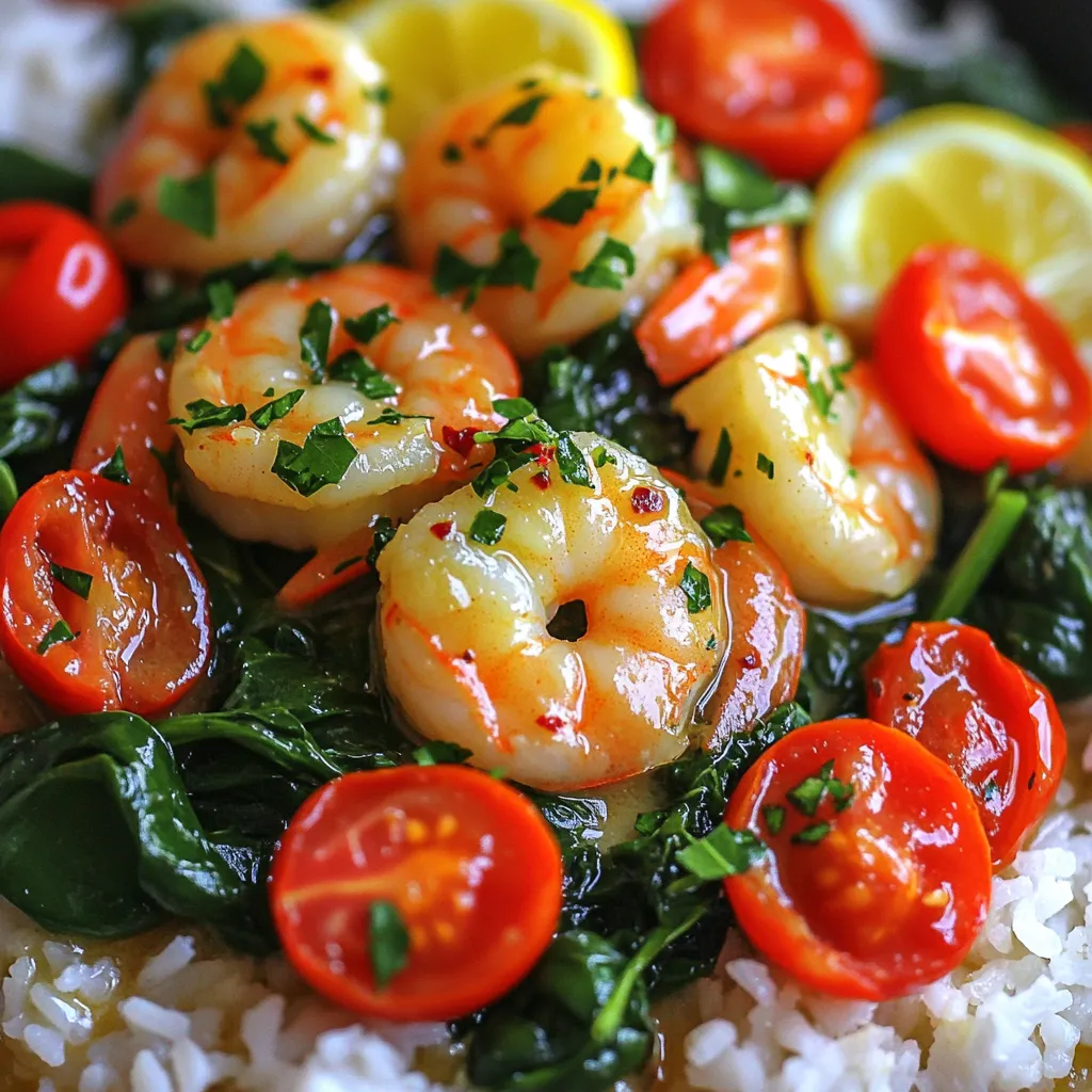 Minute Garlic Butter Shrimp Skillet Schnelles Gericht