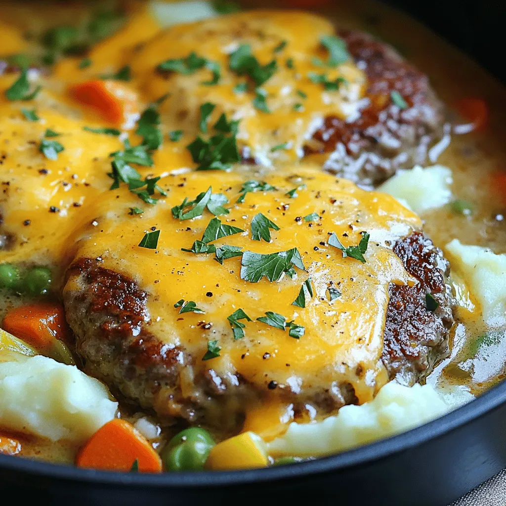 Amish Hamburger Steak Bake herzhaft und köstlich