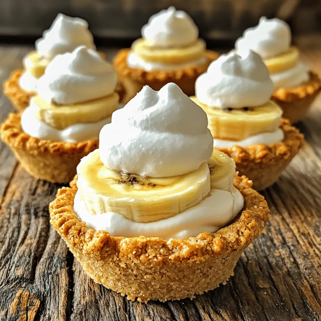 Um ein leckeres Mini Banana Cream Pie zu machen, brauchst du einfache Zutaten. Hier ist eine Liste, was du benötigst:
