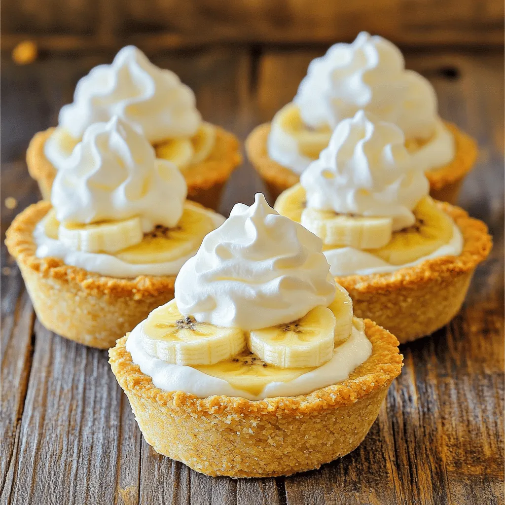 Leckere Mini Banana Cream Pie einfach zubereiten