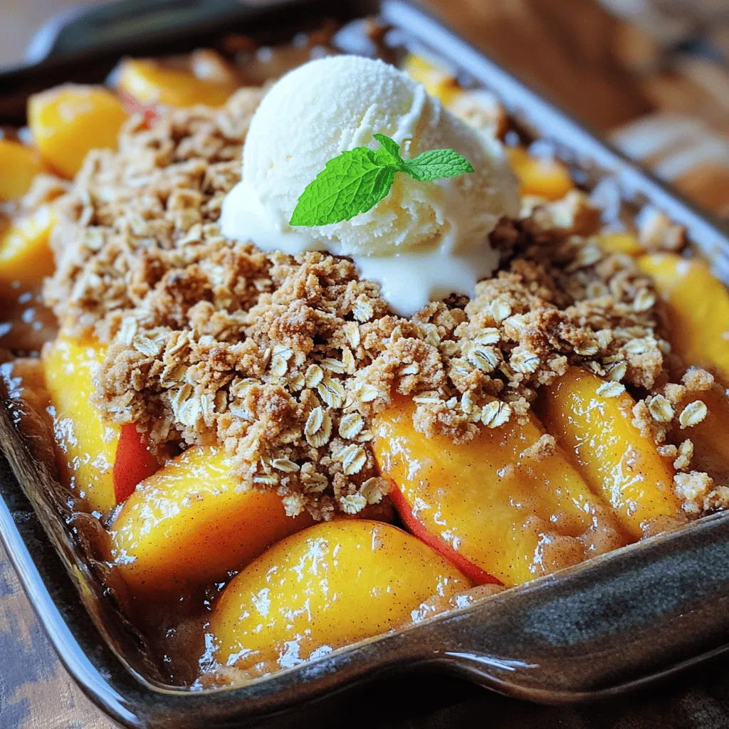 Classic Peach Crisp Lecker und Einfach Zubereiten