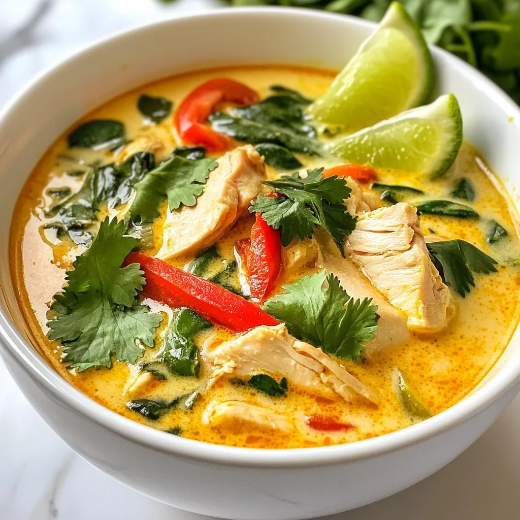 Thai Coconut Chicken Soup Einfach und Köstlich Zubereiten