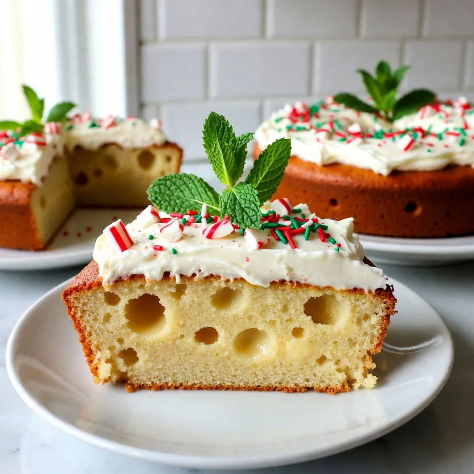 Festive Christmas Poke Cake Einfaches und leckeres Rezept