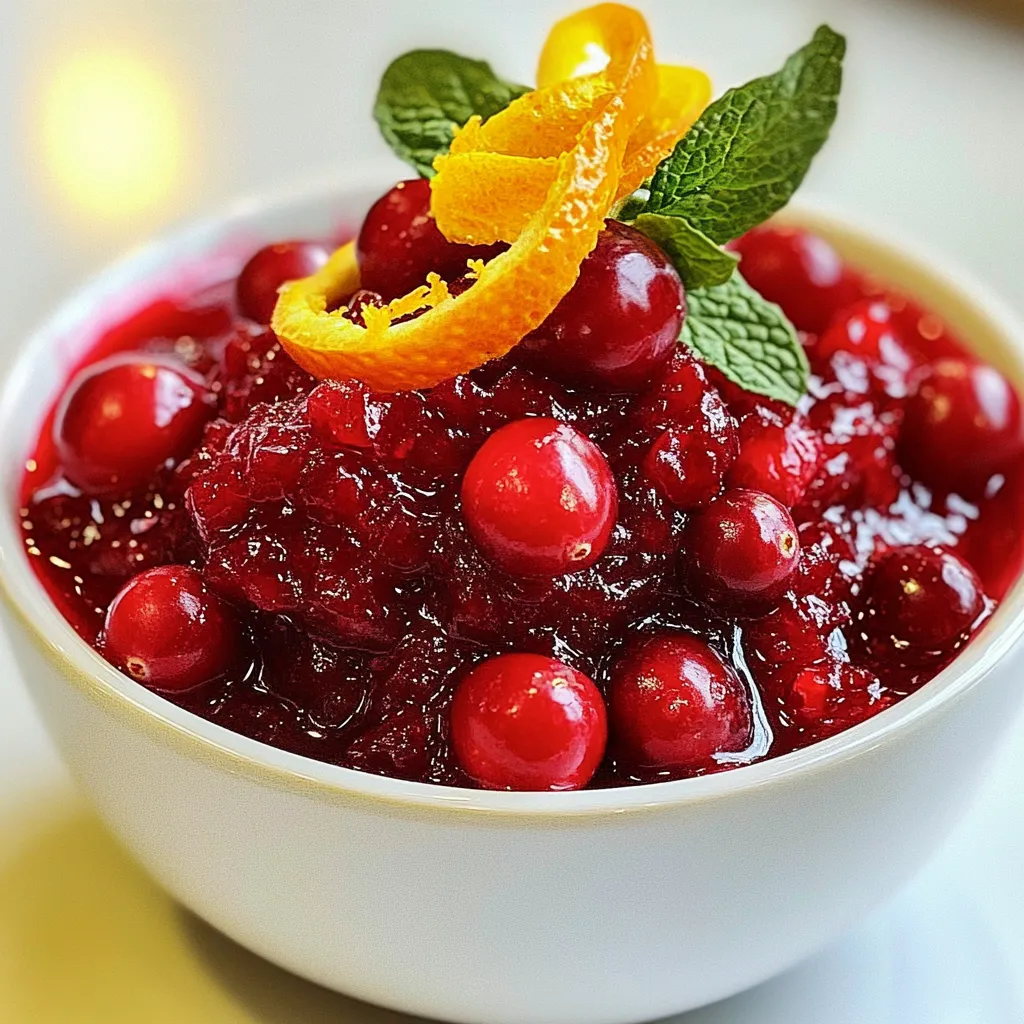 Cranberry Orange Ginger Sauce Einfaches Rezept