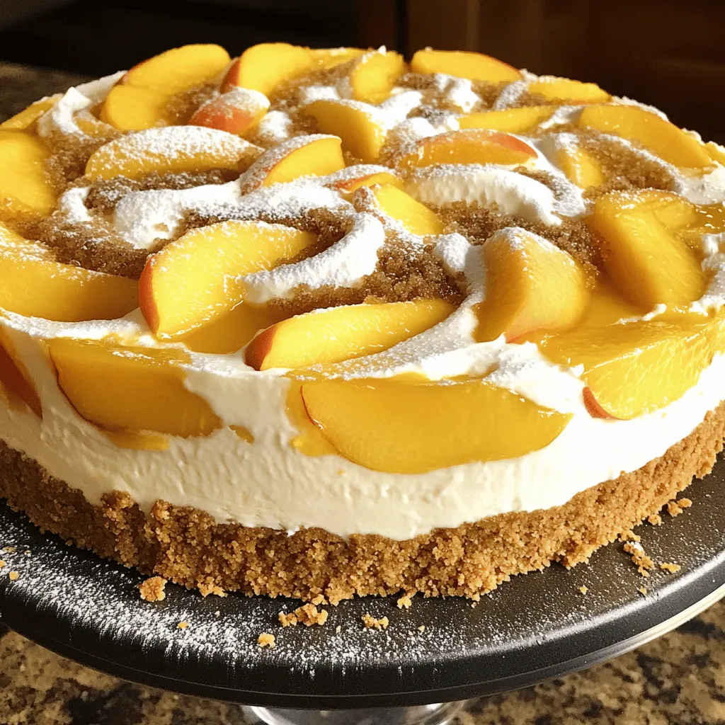 Southern Peach Cobbler Cheesecake Köstlicher Genuss