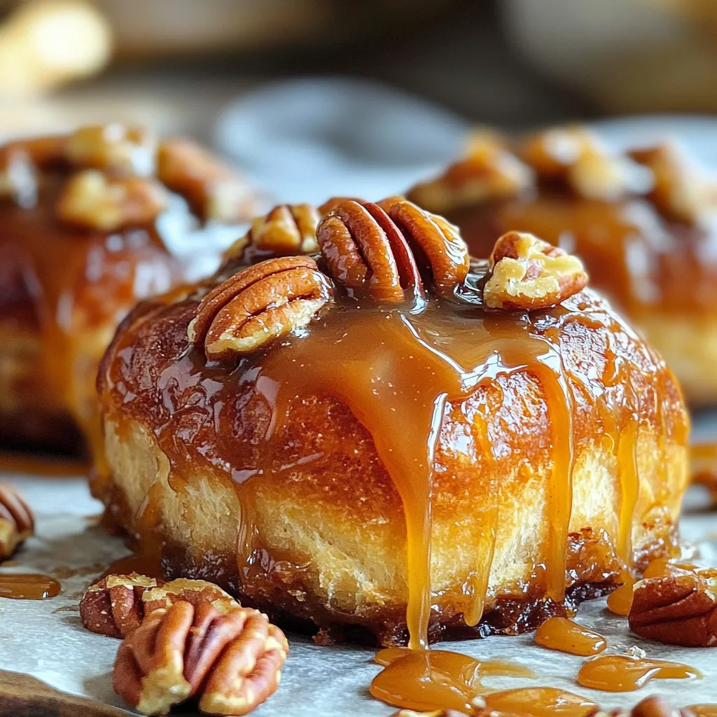 Karamell-Pekannuss-Sticky Bun Brot Rezept Einfach Lecker