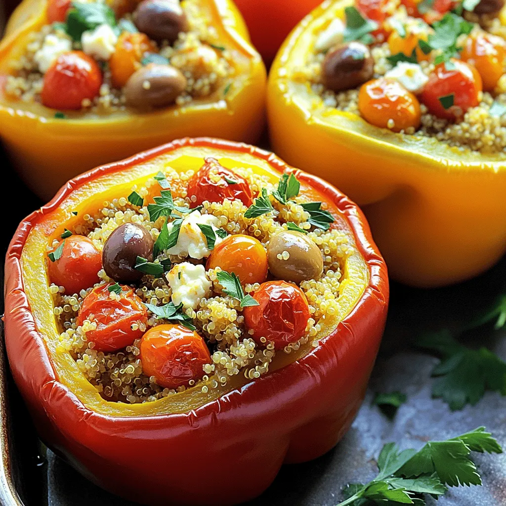 Mediterranean Stuffed Peppers Schmackhafte Füllung