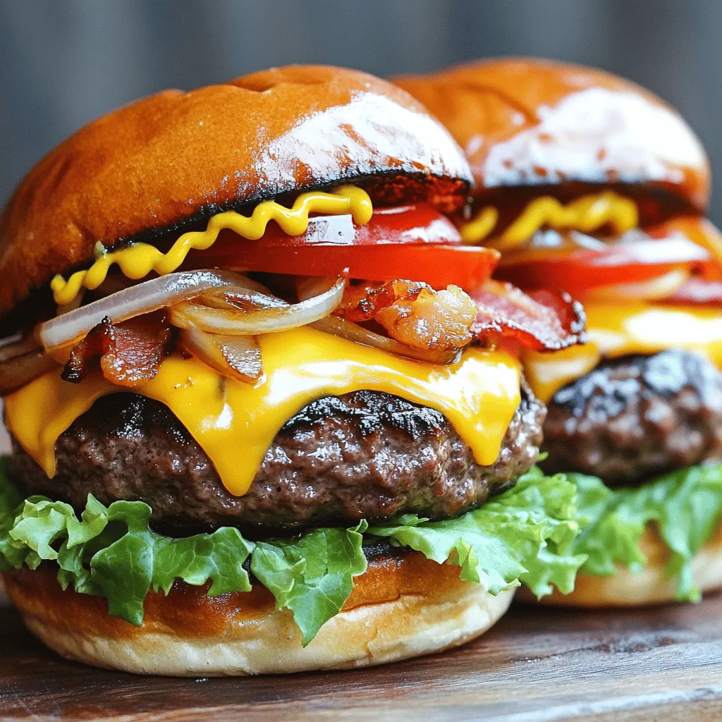Leckerer Irischer Pub-Burger Einfache und schnelle Zubereitung