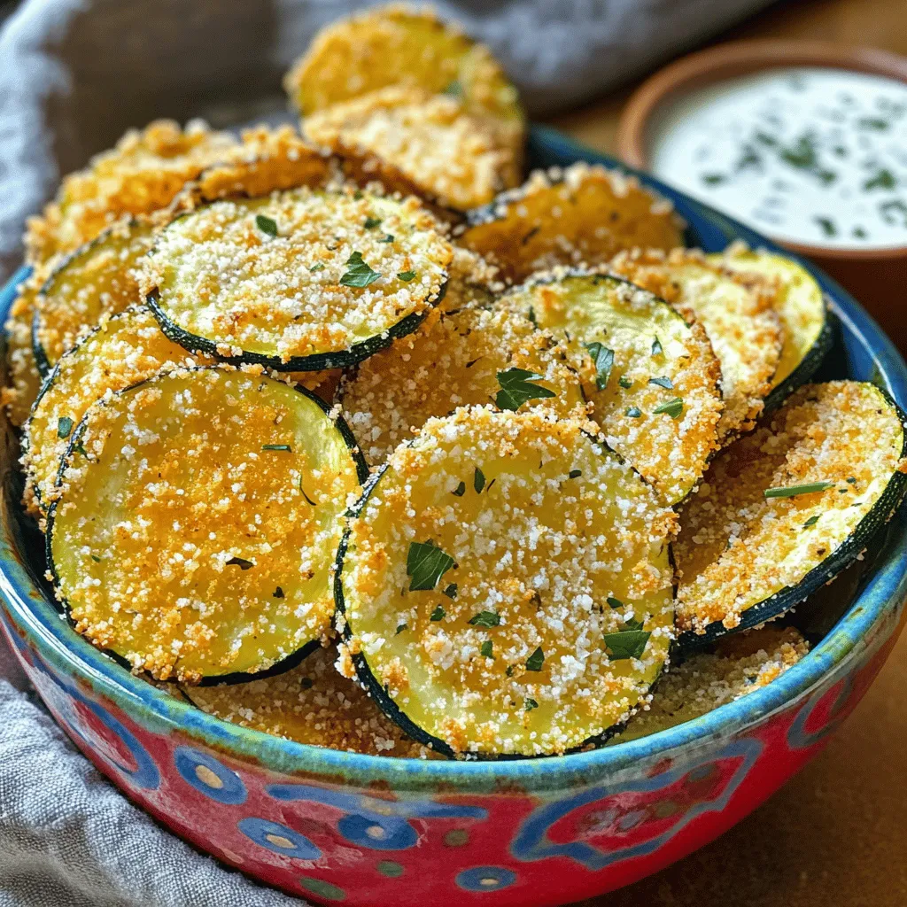 Oven-Baked Zucchini Chips Kross und Einfach Lecker
