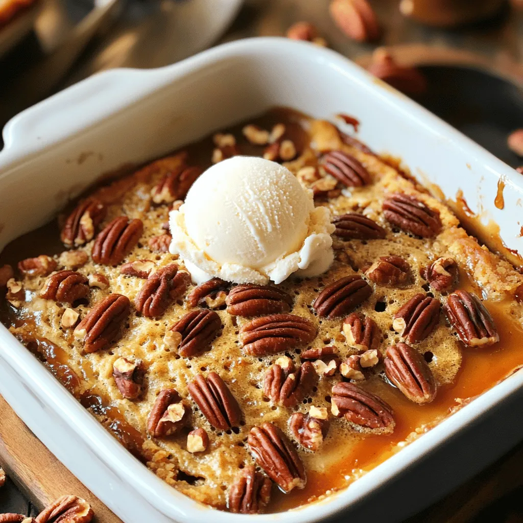 Einfacher Pecan Pie Dump Cake Schneller Genuss