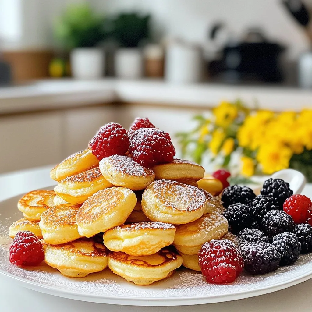 Cast-Iron Poffertjes Dutch Pancakes Einfach Zubereiten