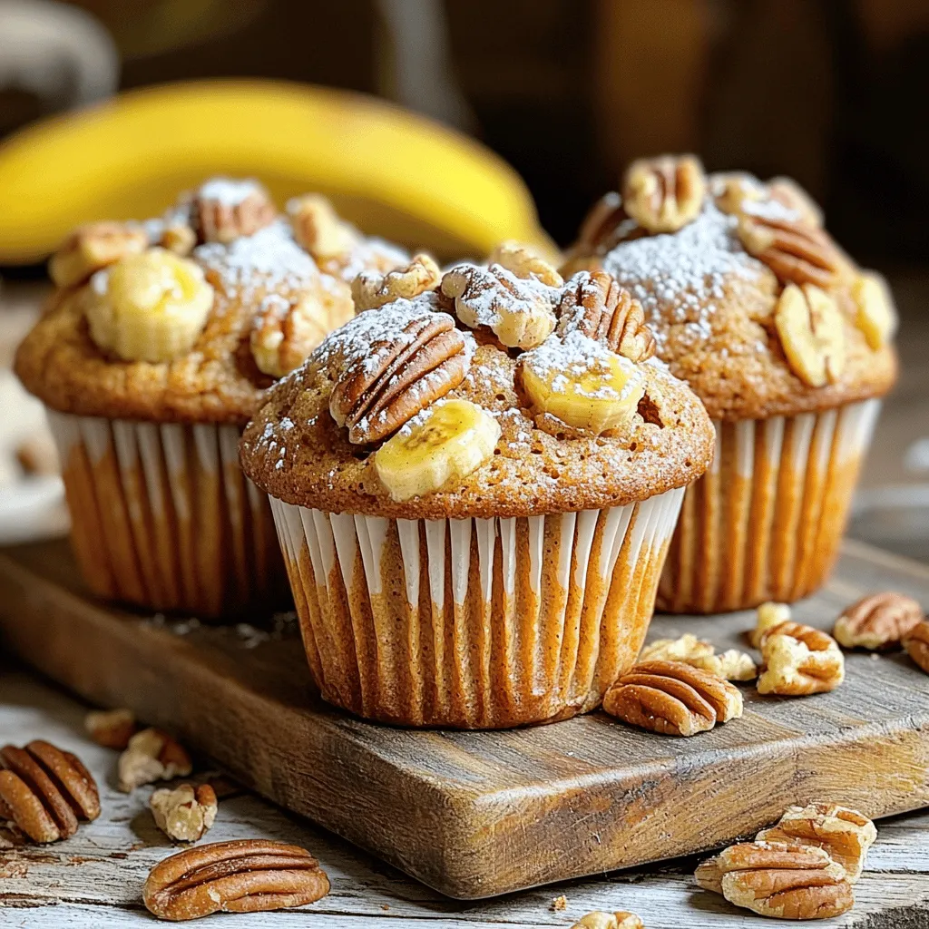 Brown Butter Pecan Banana Bread Muffins Rezept