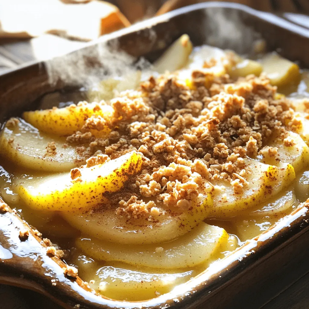 Warm Spiced Pear Crisp Schmackhaft und Einladend
