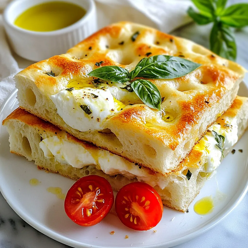 Italienisches Focaccia Sandwich Einfach und Lecker