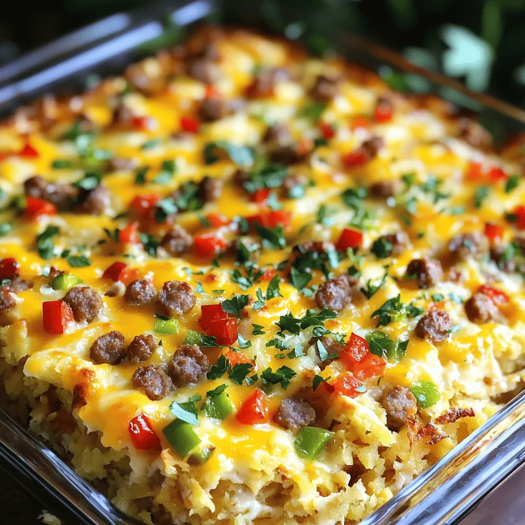 Sausage Breakfast Casserole Einfache und herzhafte Mahlzeit