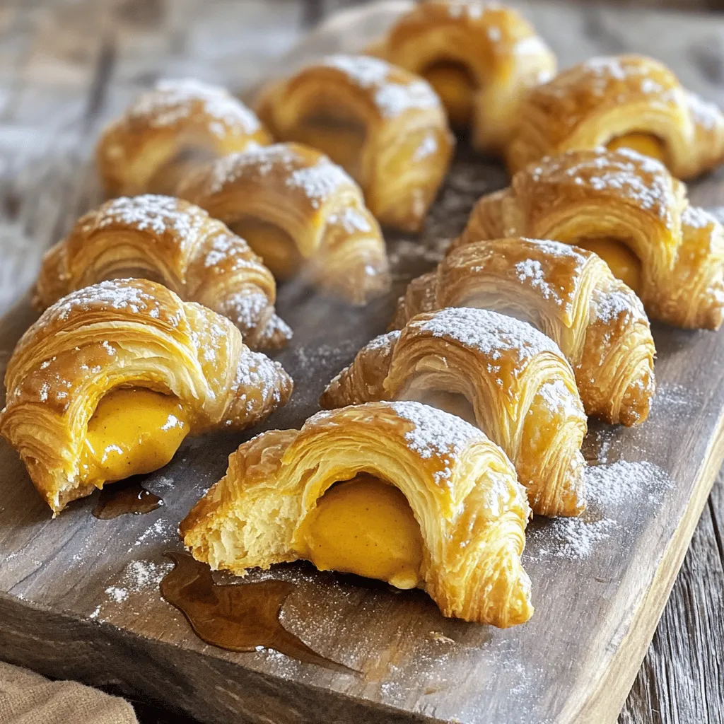 Mini Pumpkin Butter Croissant Donuts Einfaches Rezept