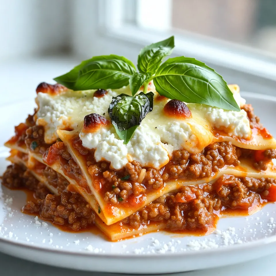 Klassische hausgemachte Lasagne köstlich und einfach