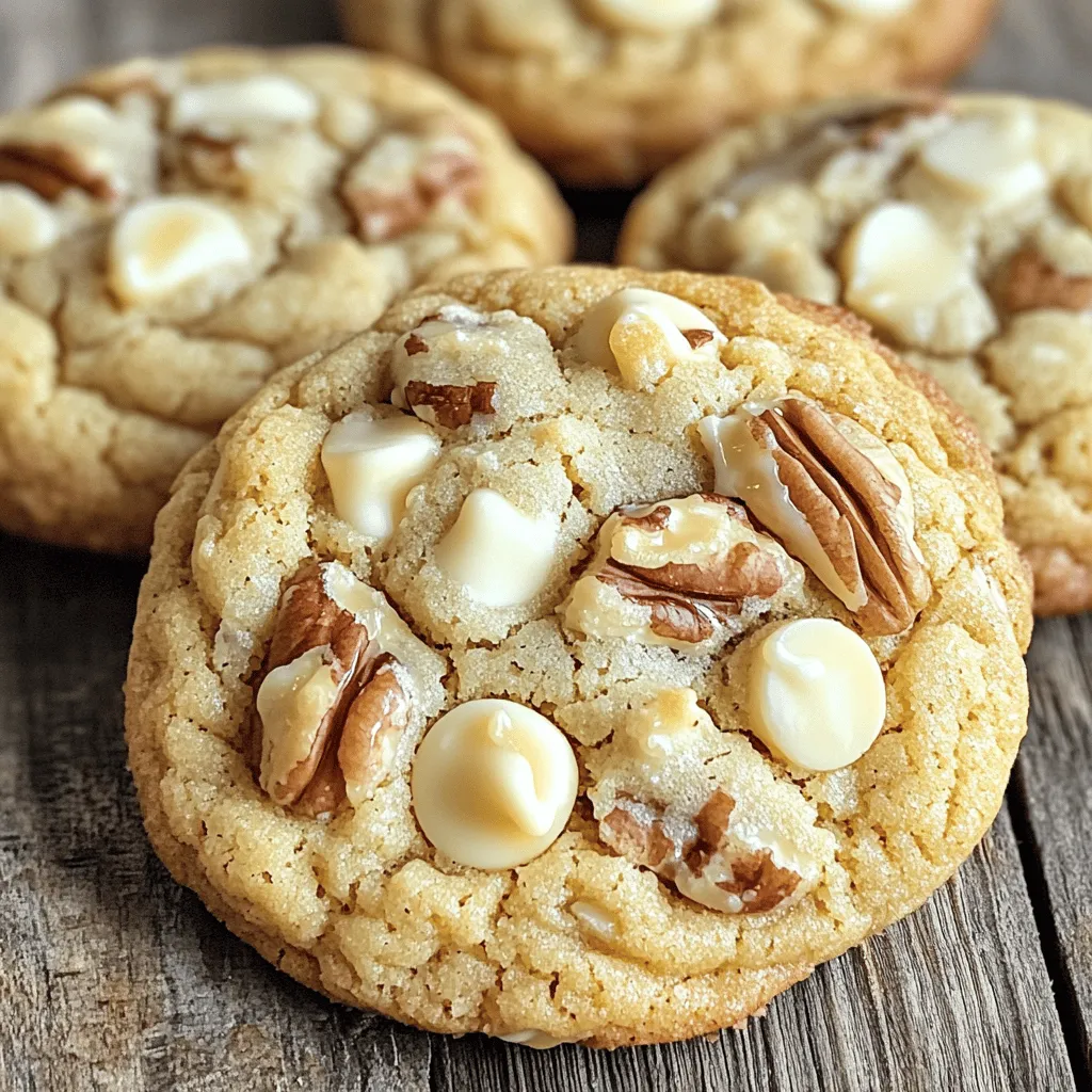 Weiße Schokoladen-Ahornkekse köstlich und einfach