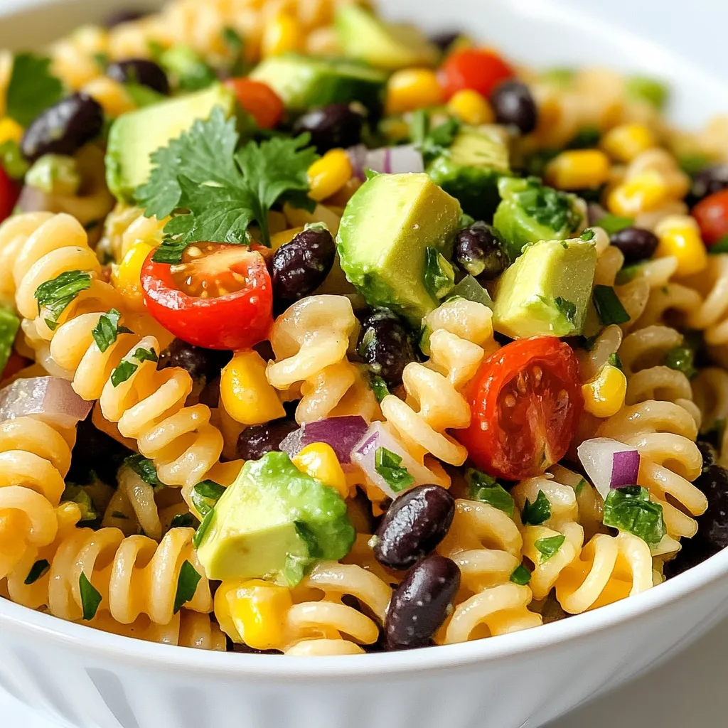 Cowboy Caviar Pasta Salad Frisch und Einfache Zubereitung