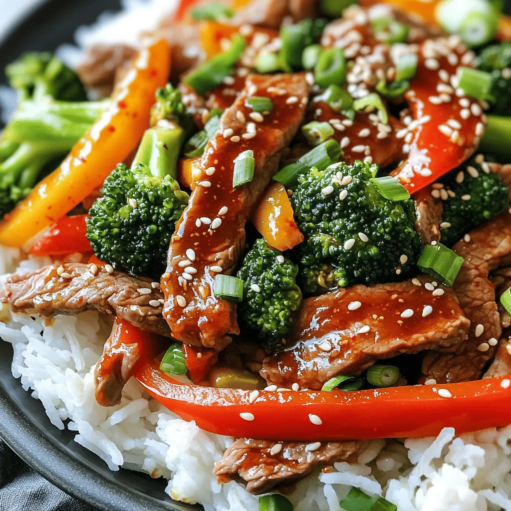 Minute Spicy Gochujang Beef Stir-Fry Schneller Genuss