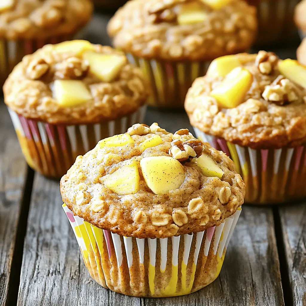 Applesauce Oatmeal Muffins Einfach und Lecker Rezept