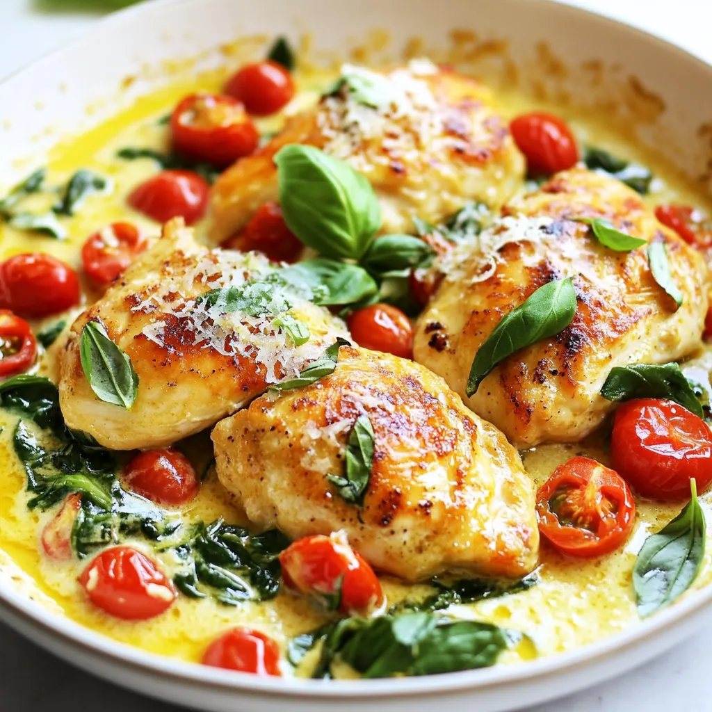 Low Carb Tuscan Chicken Skillet Schnelles Rezept