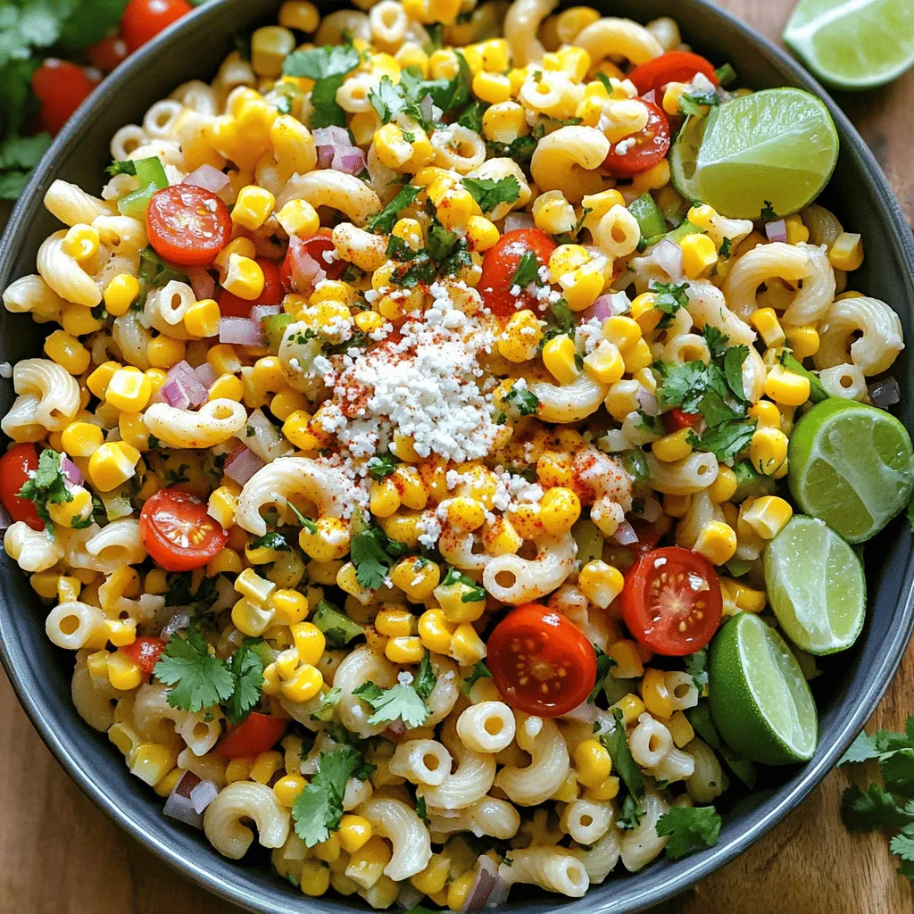 Leckere Street Corn Pasta Salad Einfache Zubereitung
