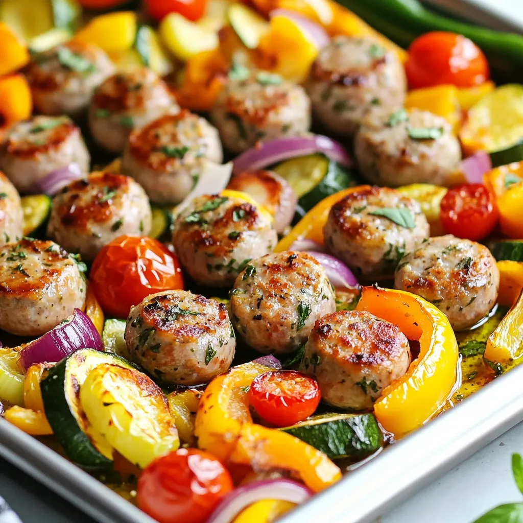 Blechpfannen-Wurst und Gemüse Einfaches Rezept