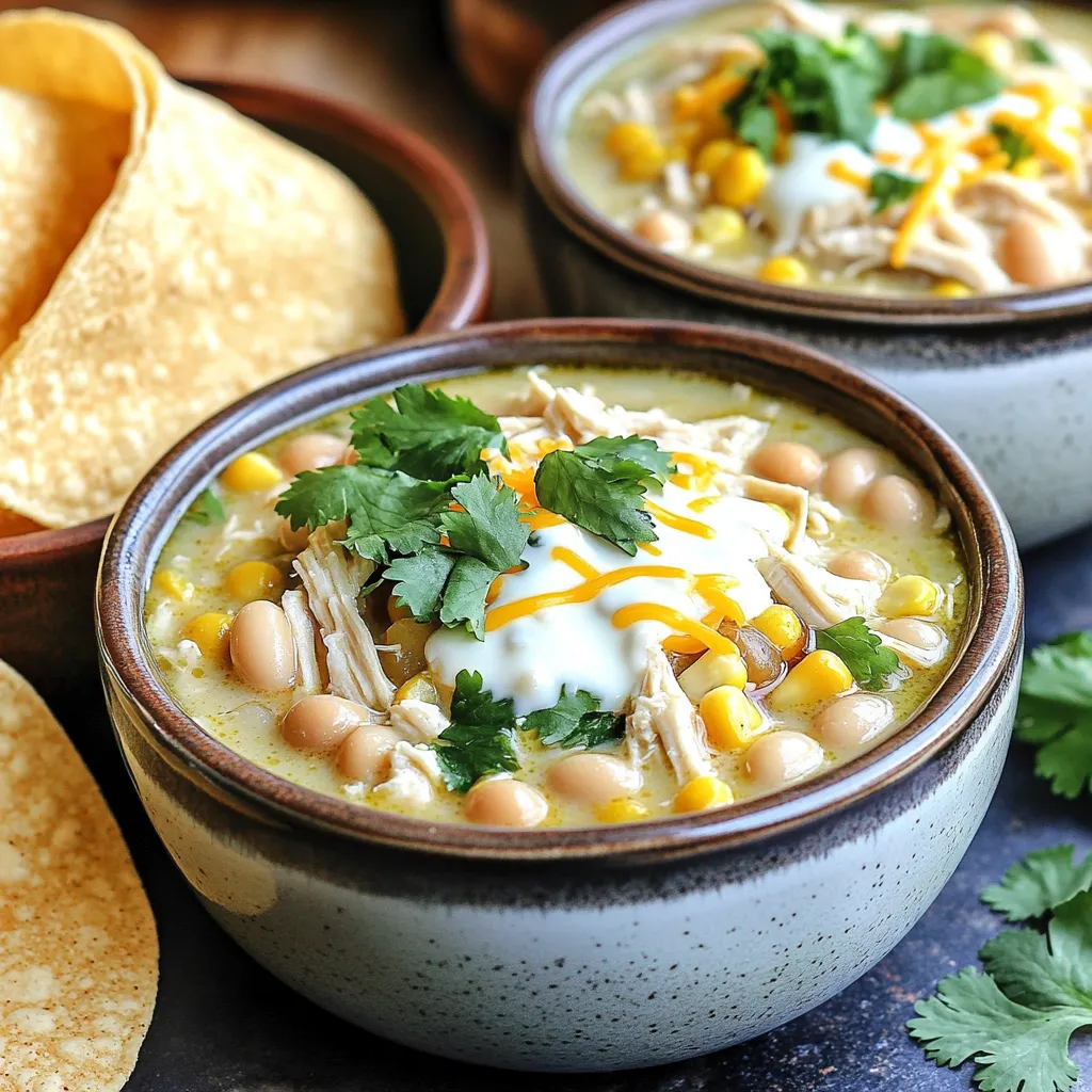 Sinnlicher Slow Cooker Creamy White Chicken Chili