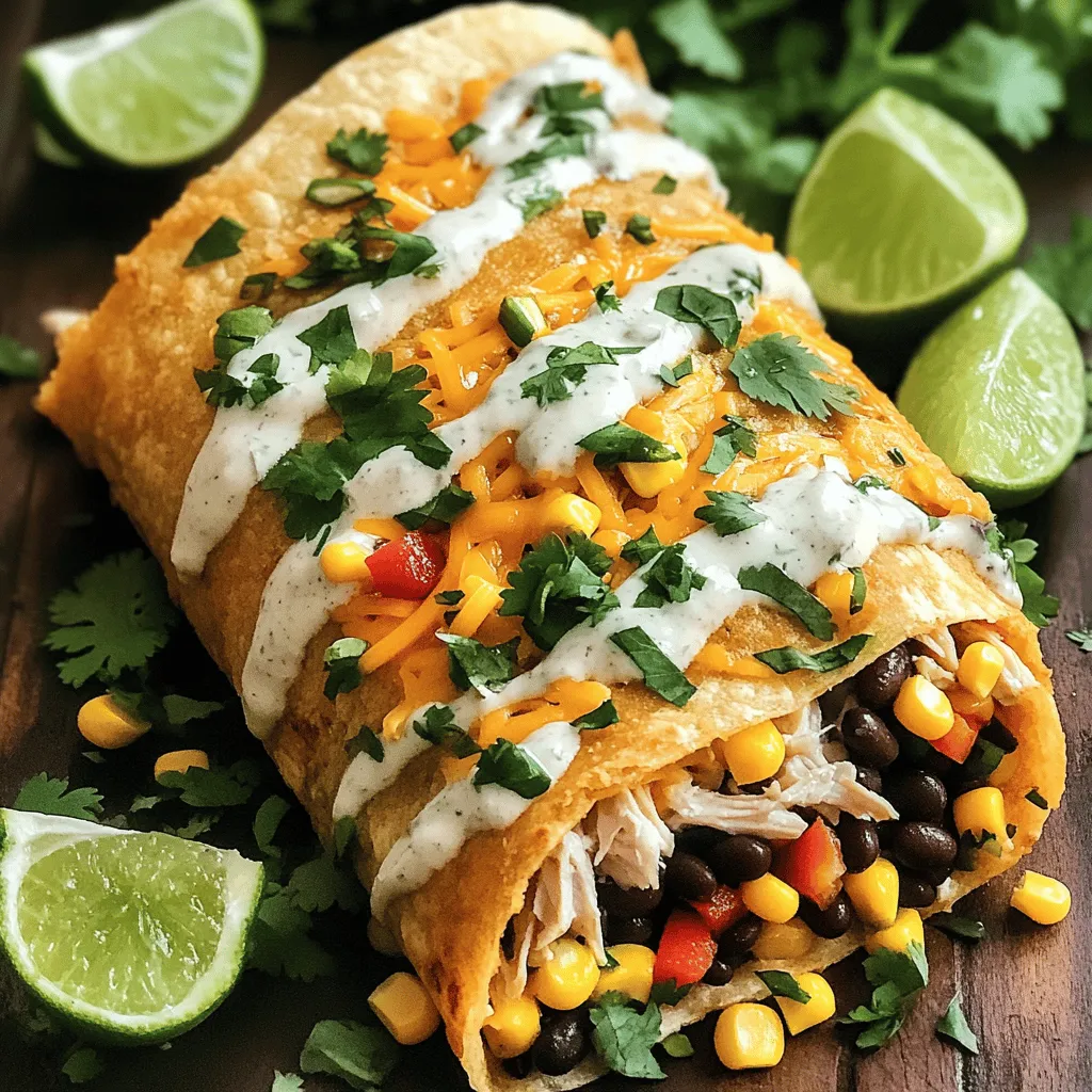 Chipotle Ranch Chicken Burritos einfache Genussreise