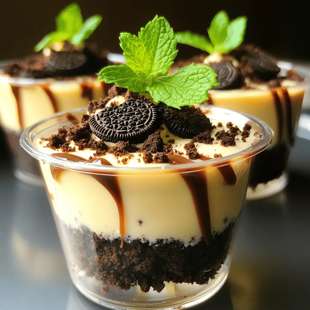 No-Bake Oreo Cheesecake Cups Einfach und Lecker