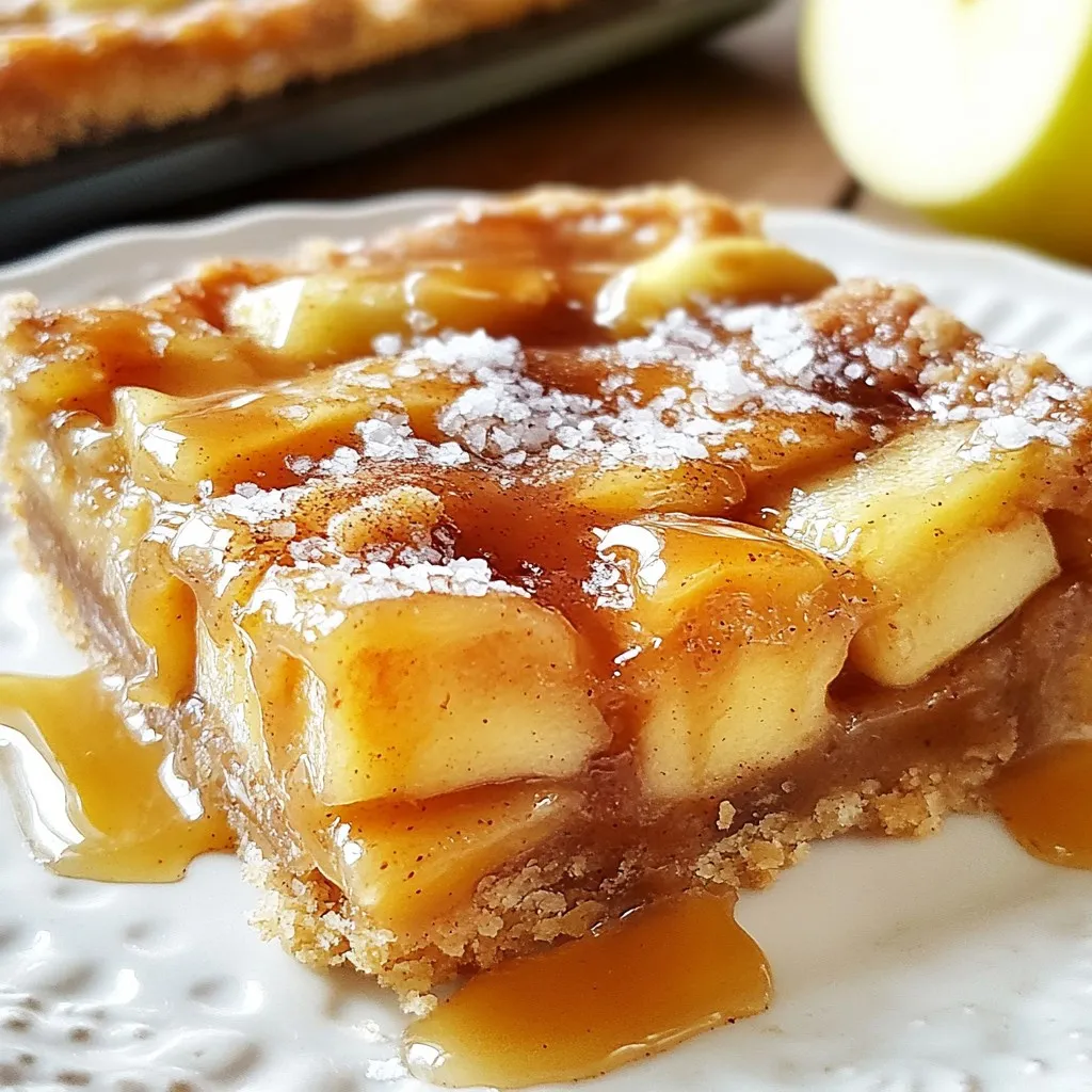 Gesalzene Karamell-Apfelriegel Schmackhaftes Rezept