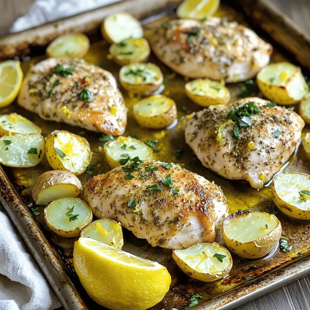Lemon Herb Chicken &#038; Potato Sheet Pan Lecker Gericht