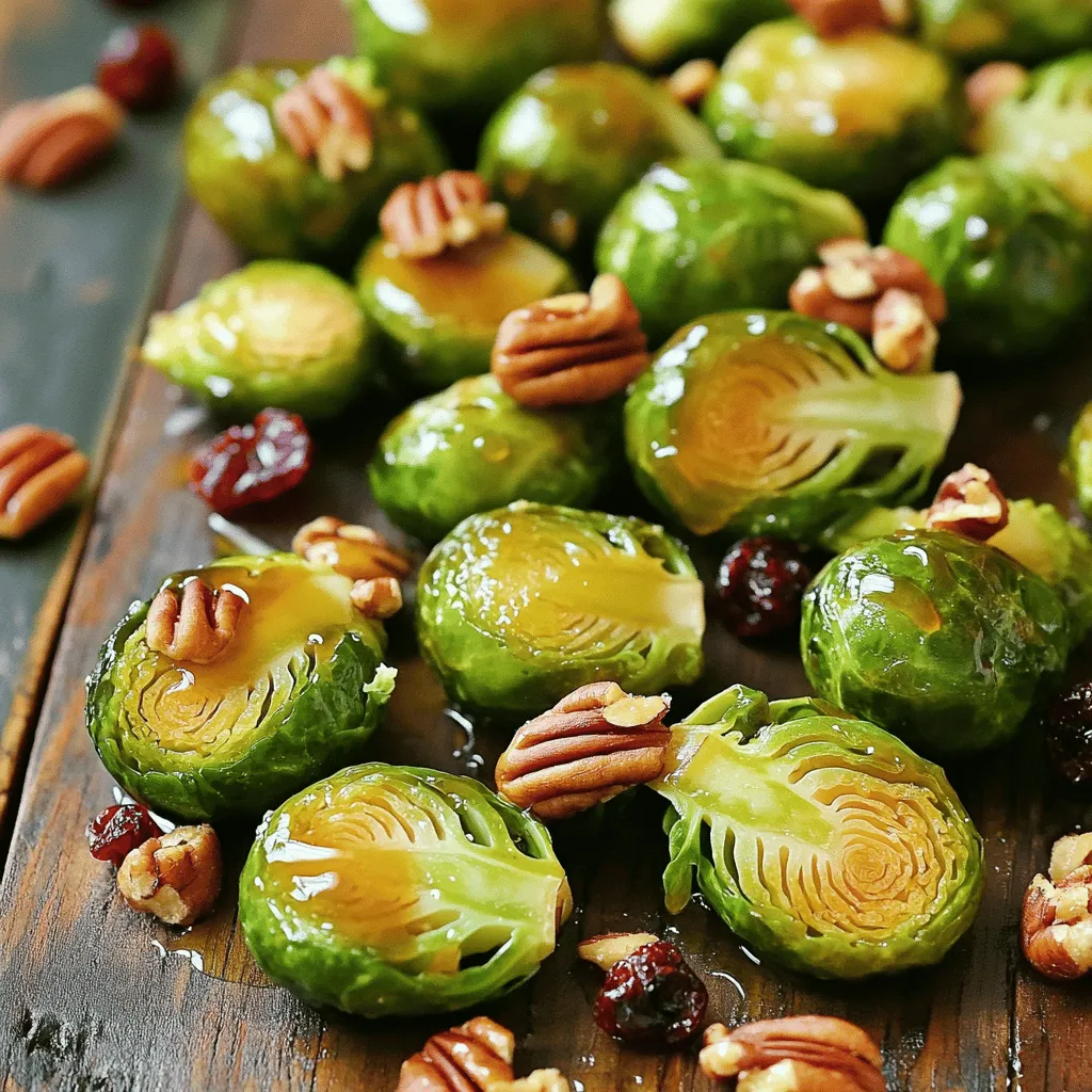 Ahornsirup-Glasierte Rosenkohl Einfaches Rezept