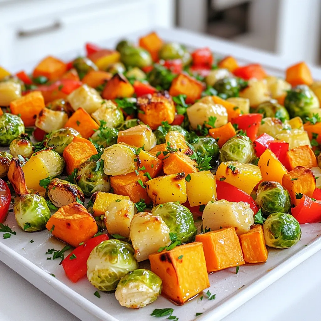 Maple Dijon Sheet Pan Veggies Einfache und leckere Idee