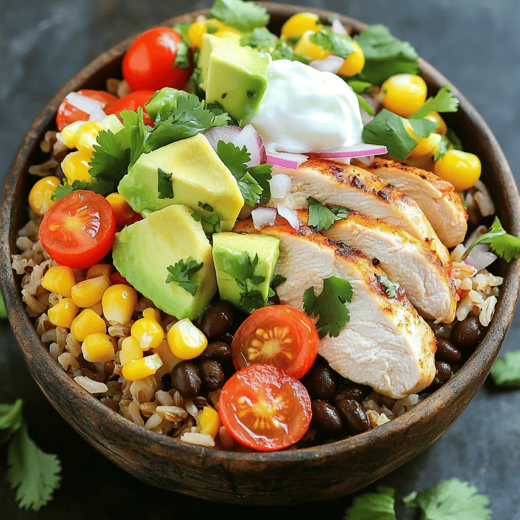 Chicken Burrito Bowls Einfaches und köstliches Rezept