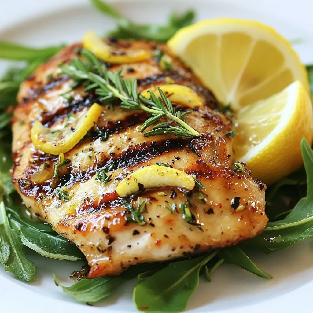 Low-Cal Lemon Herb Chicken Marinade für Genuss