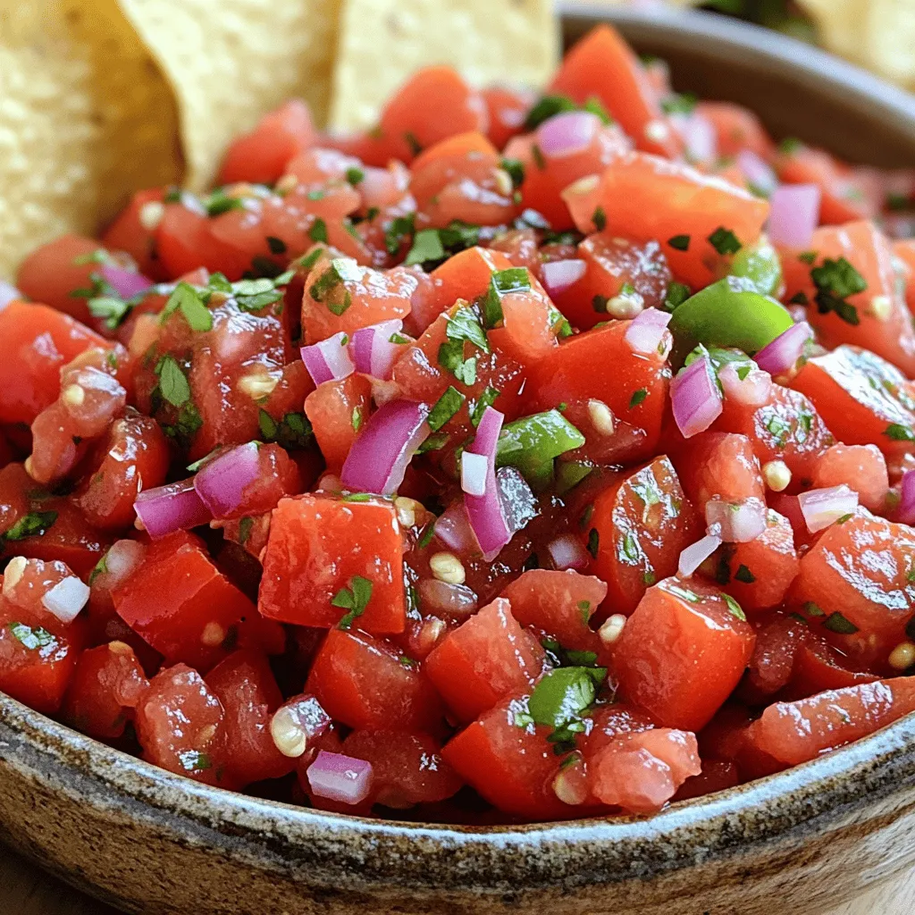 Frische Garten-Tomaten-Salsa Einfach und Lecker Genießen