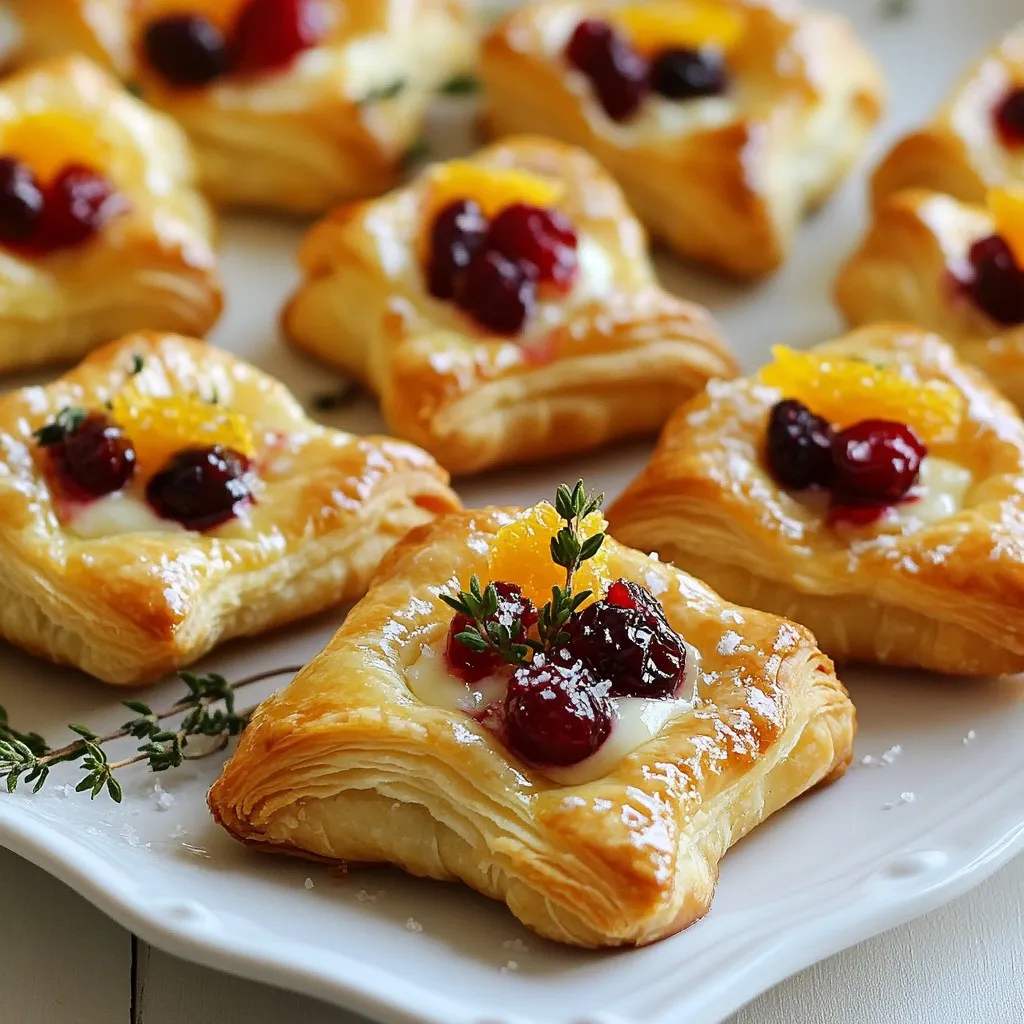 Cranberry Brie Pastry Bites Lecker und Einfach Zubereiten