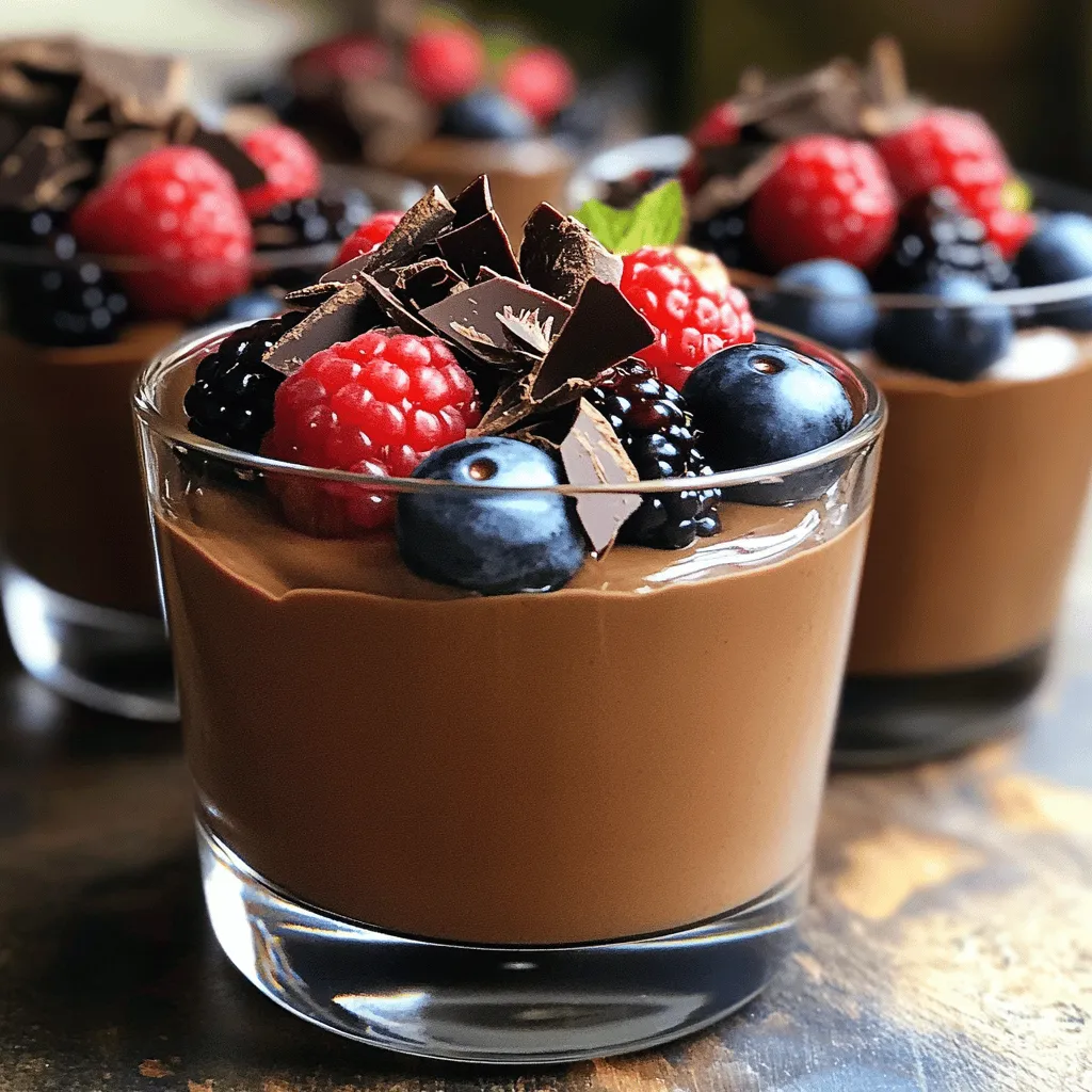 Min Cottage Cheese Chocolate Mousse gesunde Delikatesse
