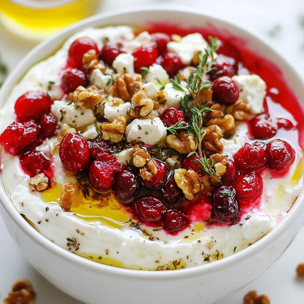 Cranberry Whipped Feta Dip Frisch und Köstlich Genießen
