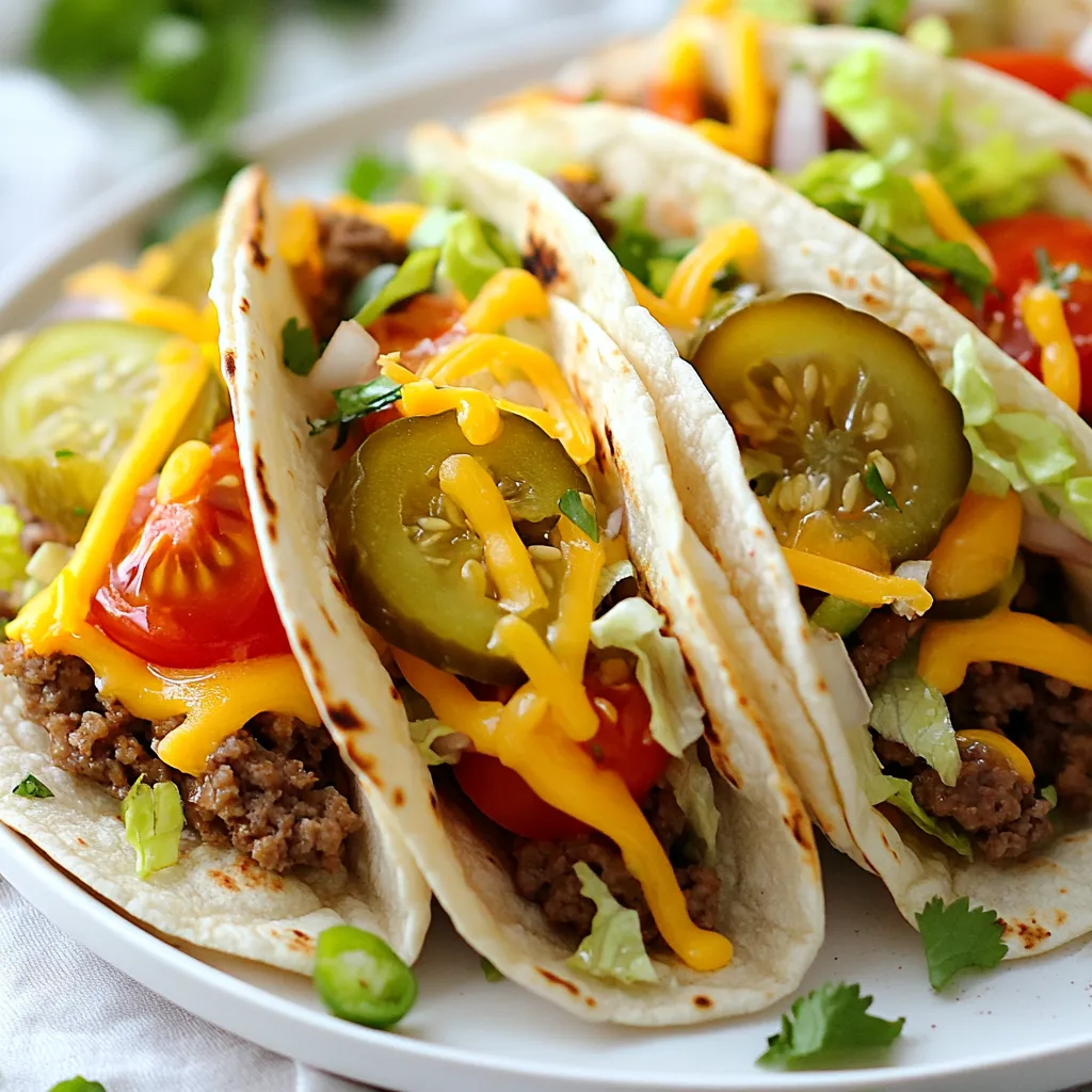 Big Mac Smash Tacos Köstlicher Genuss für alle