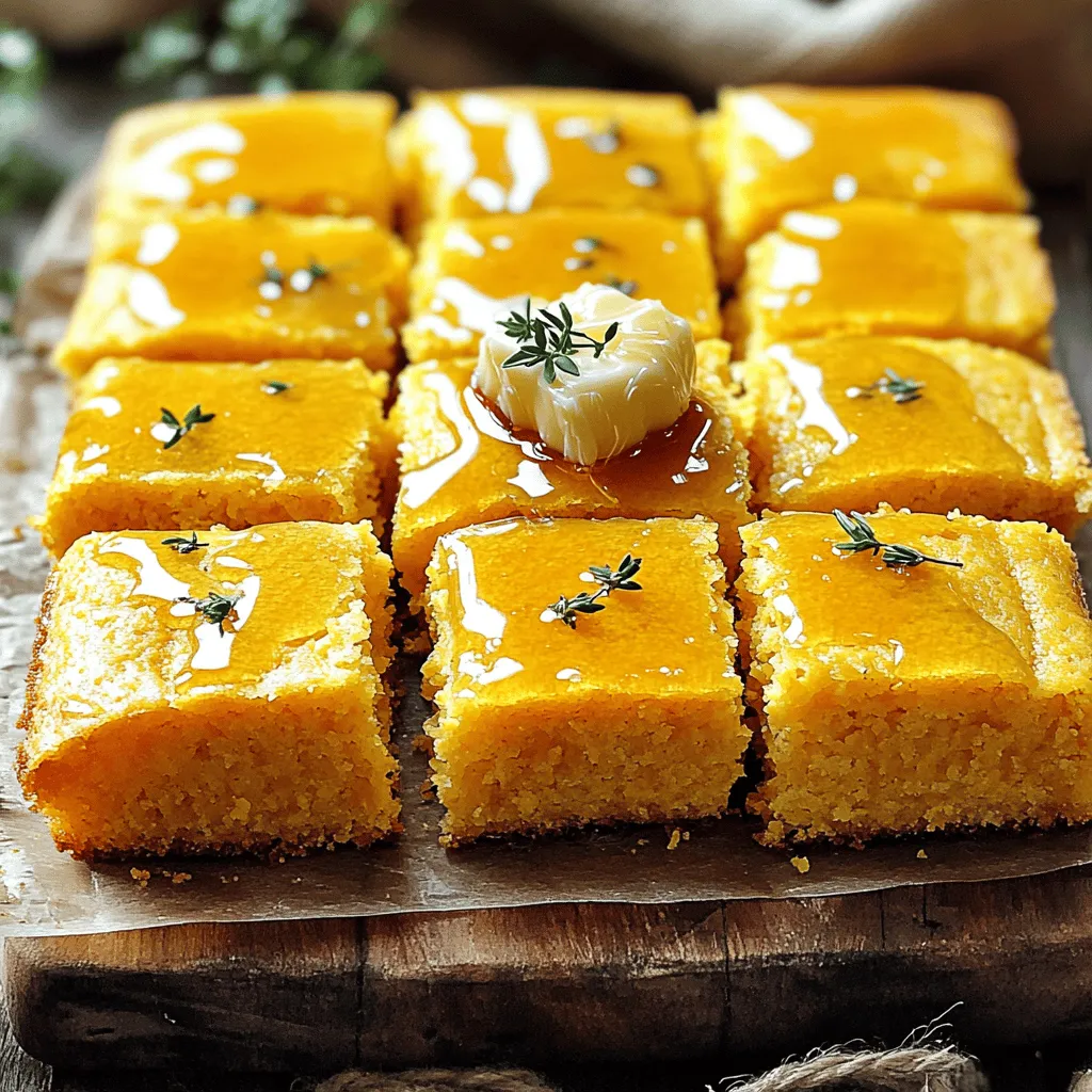 Southern Honey Butter Cornbread Schmackhafte Mischung