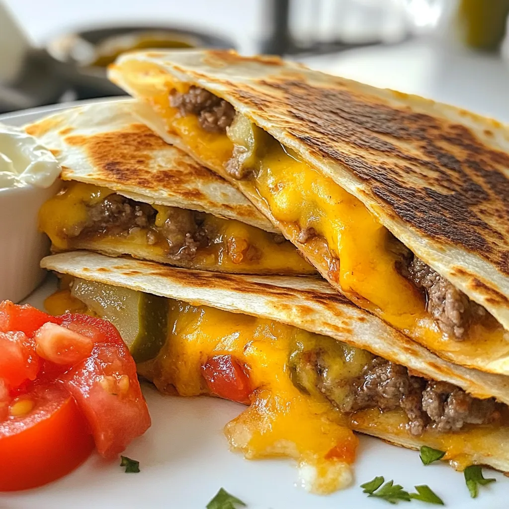 Smashburger Quesadillas Einfach und Lecker Zubereiten