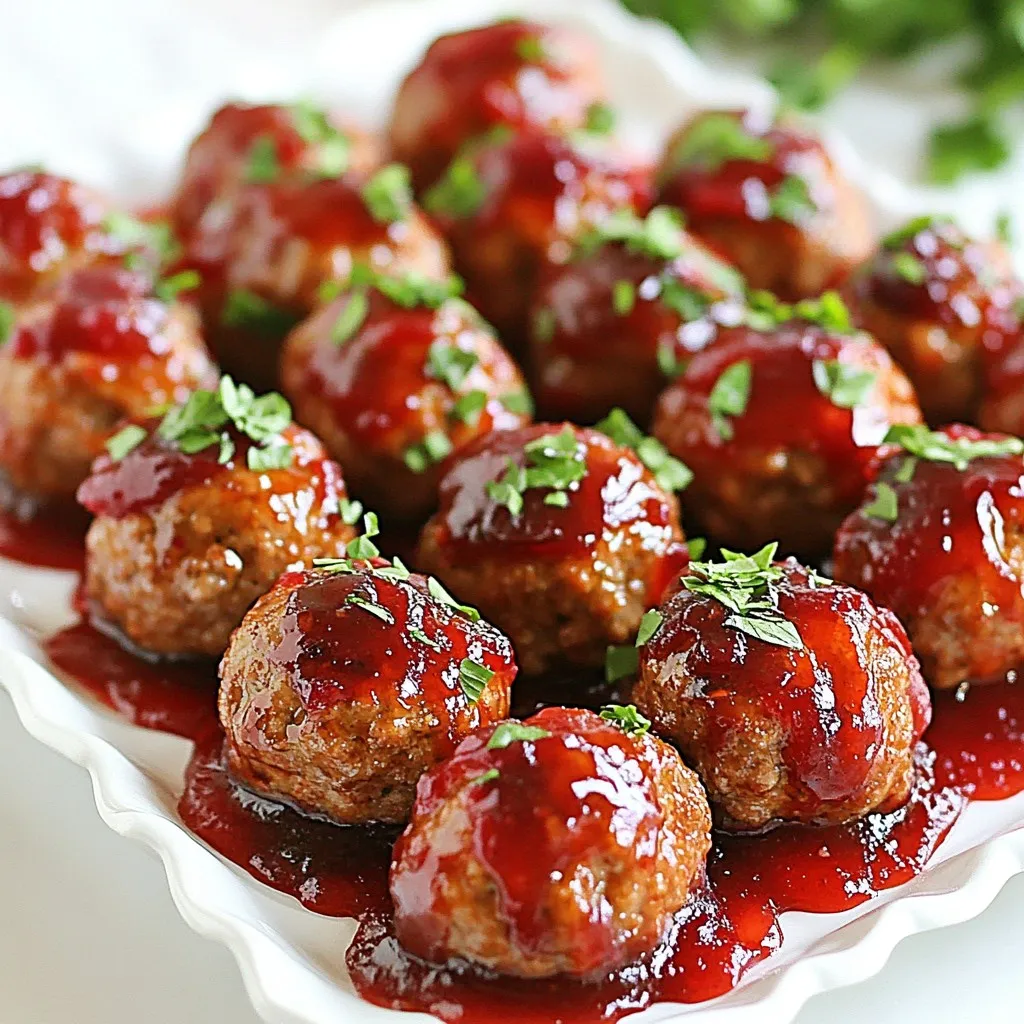 Weihnachts-Cranberry-Fleischbällchen Festliches Rezept