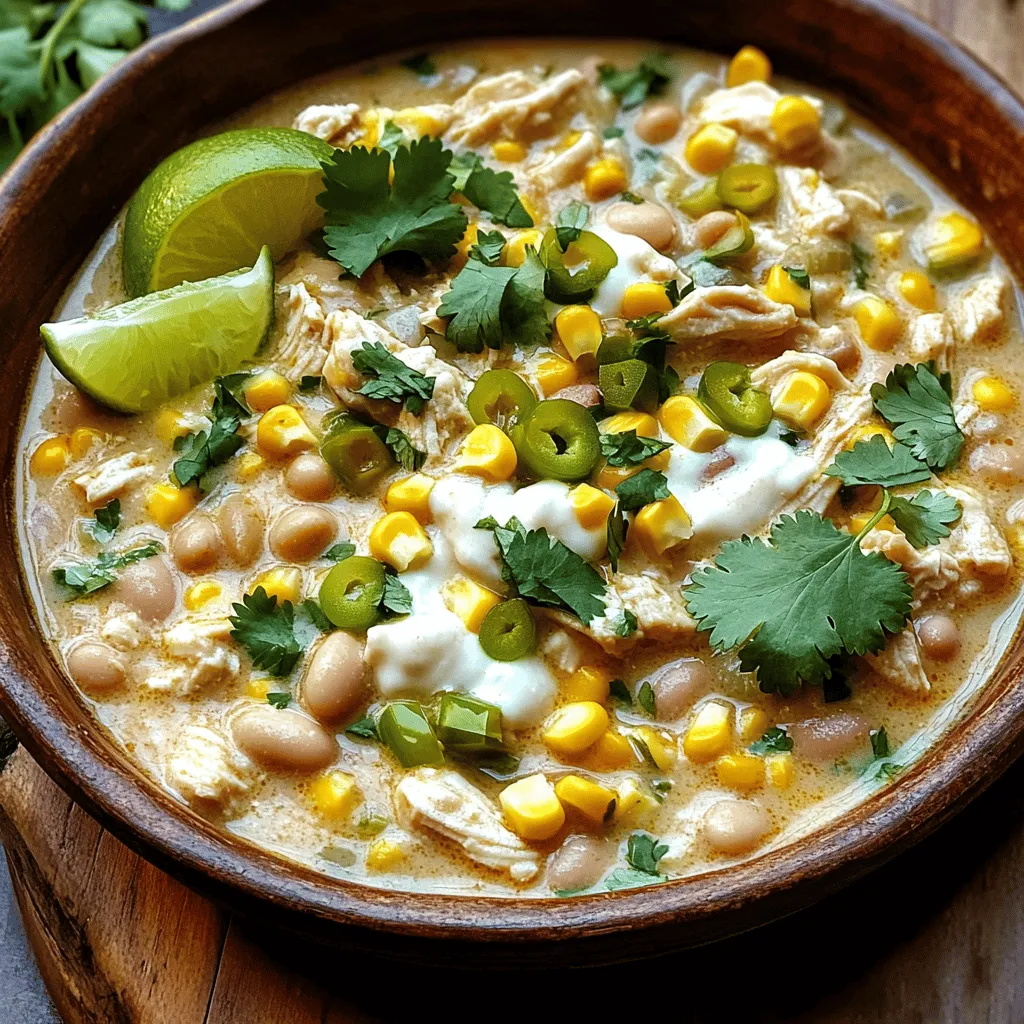 Cremiger Weißer Hühner-Chili Einfaches Rezept genießen