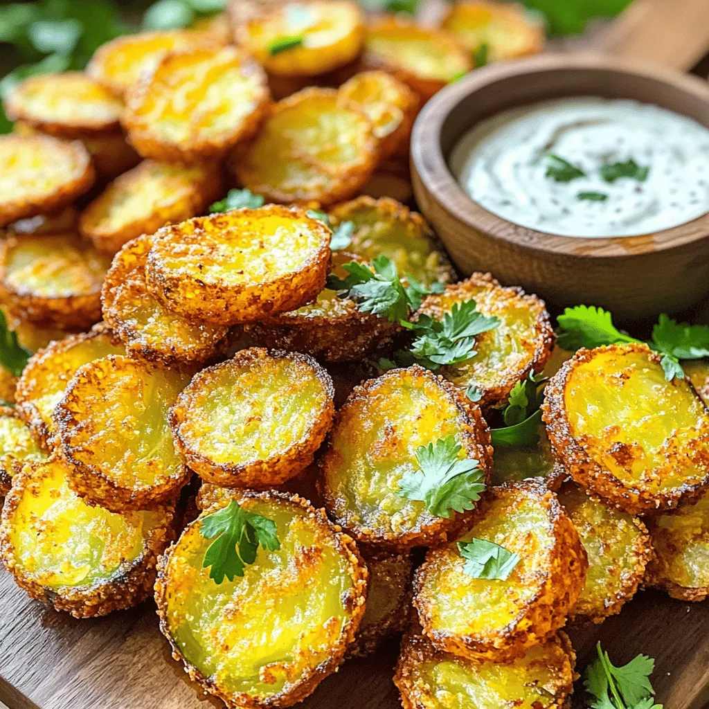 Crispy Air Fryer Fried Pickles Einfache Frittierkunst