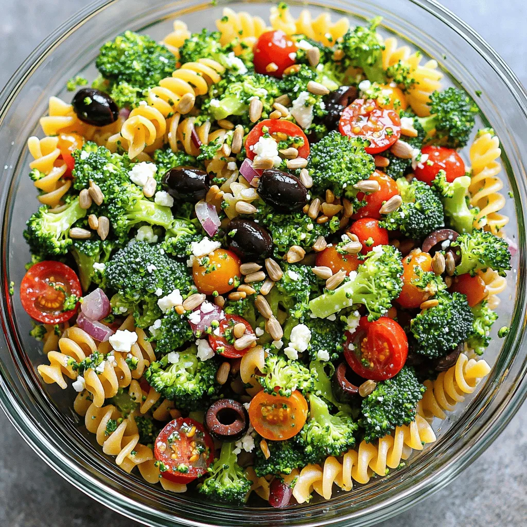 Frischer Brokkoli Nudelsalat Einfach und Gesund