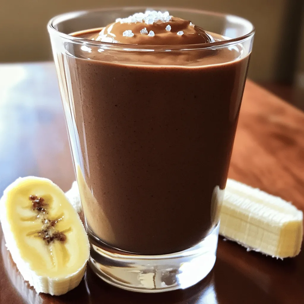 Schokoladen-Erdnussbutter-Smoothie Kraftvoll und Gesund